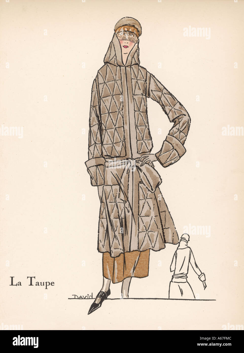 Manteau en peau de chamois taupe Photo Stock - Alamy