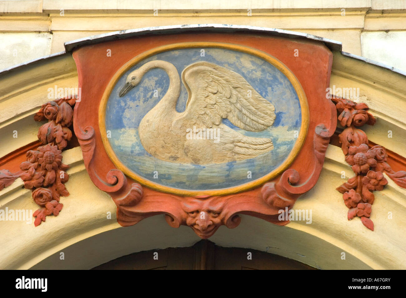 Chambre sign in Mala Strana Prague République tchèque EU Banque D'Images