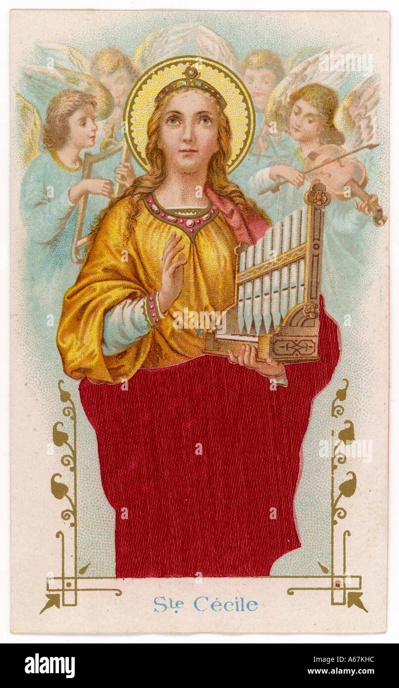 Saint Cecilia Devotional C Banque D'Images