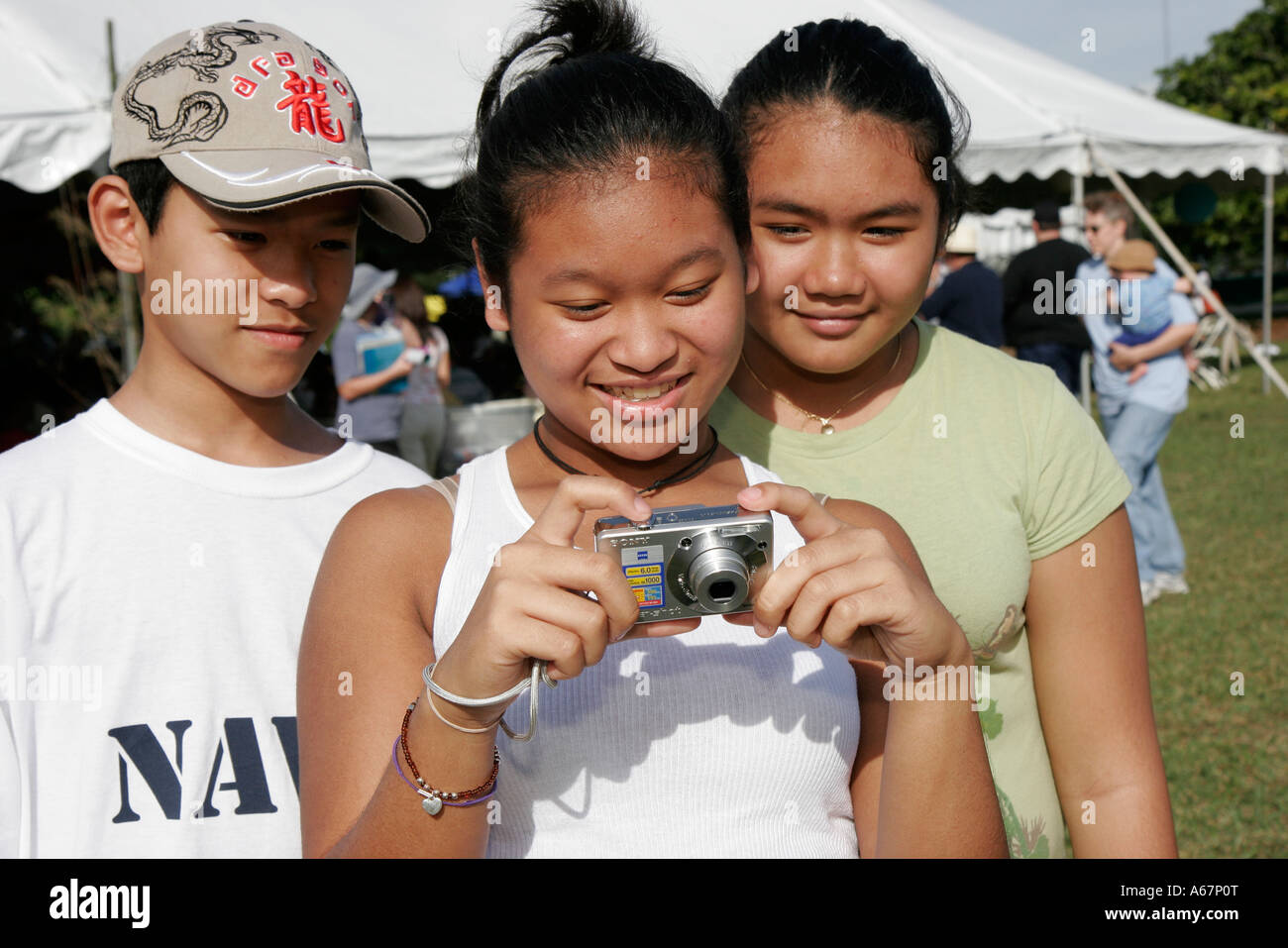 Miami Florida,Homestead,fruit and Spice Park,Asian Culture Festival,festivals,célébration,foire,événement,foire,célébration,adolescent vietnamien,adolescent,adolescent Banque D'Images