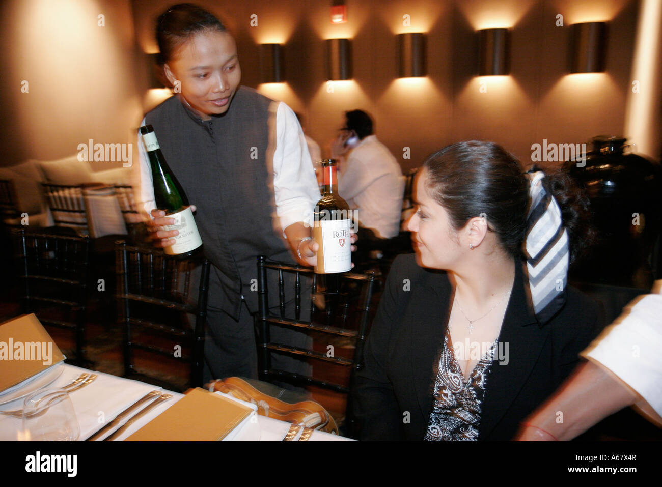 Miami Beach Florida,Collins Avenue,Setai,hôtel hôtels hôtels hôtels motels inn motel, restaurant restaurants repas manger dehors café cafés bistro, manger Banque D'Images