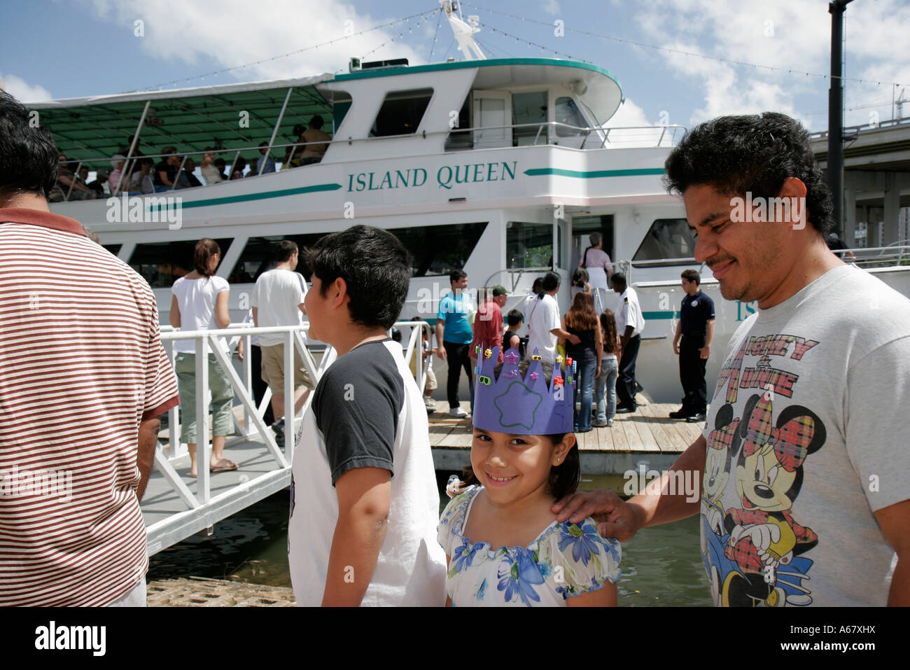 Miami Florida,Jose Marti Park,River Waterday Celebration,festival,festivals,foire,événement,Miami River Water Ecology,environnement,Island Queen,Free River b Banque D'Images