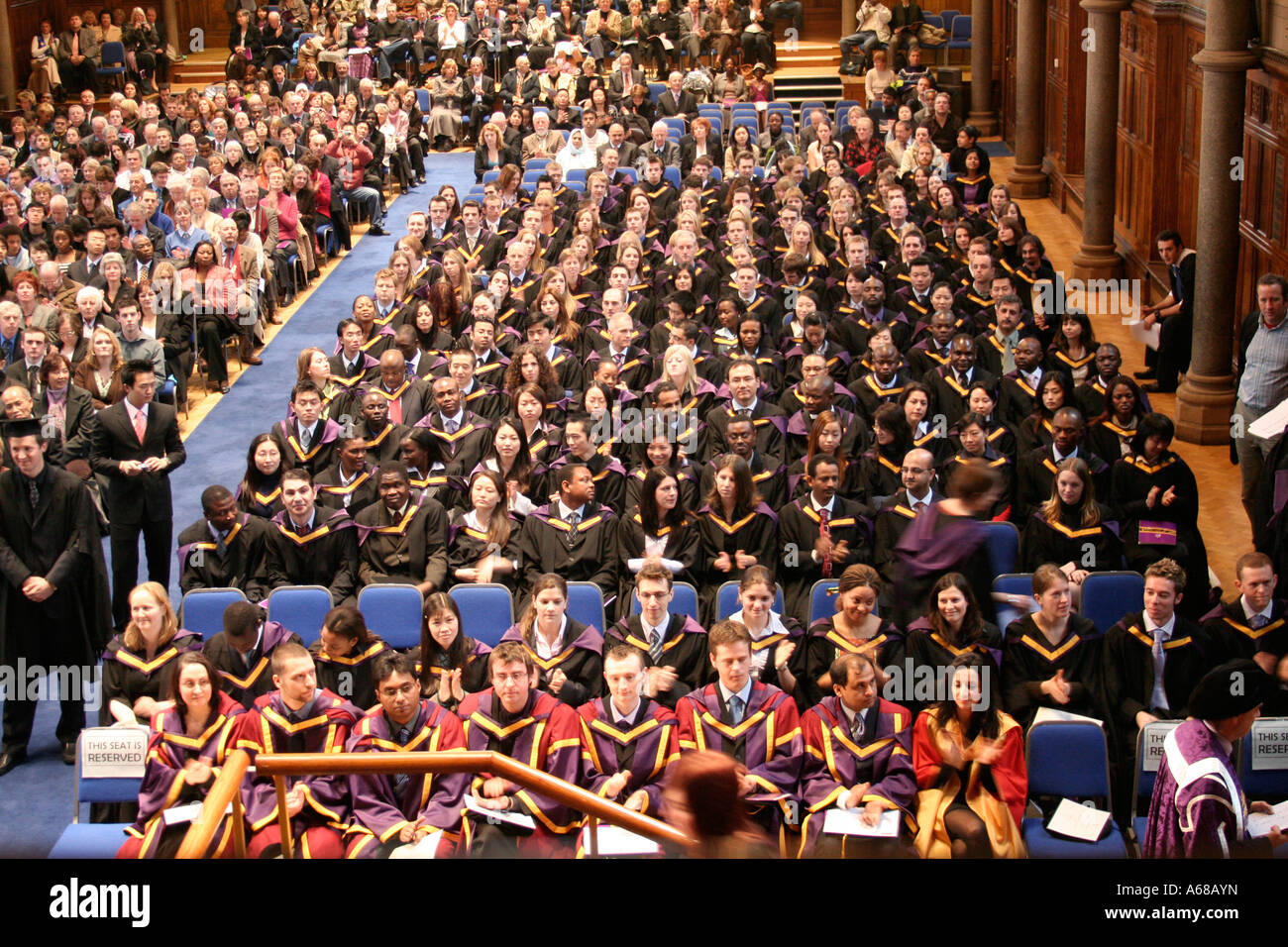 Remise des diplômes à l'hôtel de Whitworth, l'Université de Manchester