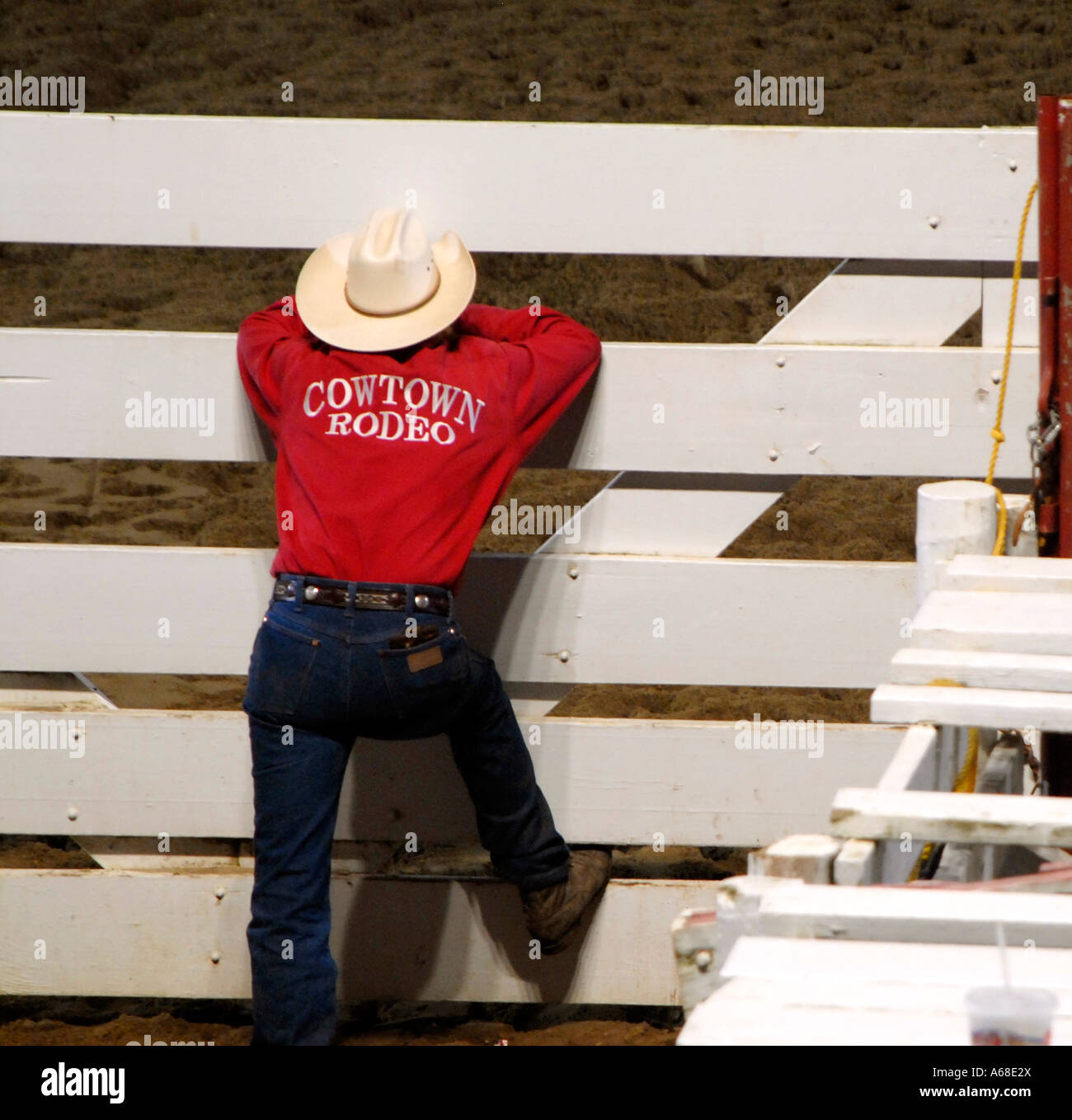 À la COWBOY RODEO Cowtown New Jersey Banque D'Images