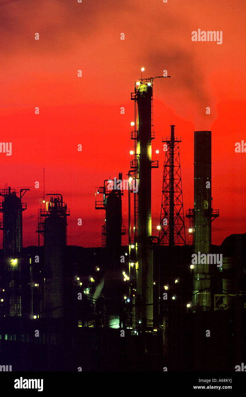 Raffinerie de pétrole Banque D'Images