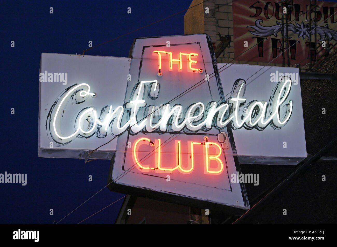 Le Club Continental sur South Congress - Austin, Texas Banque D'Images