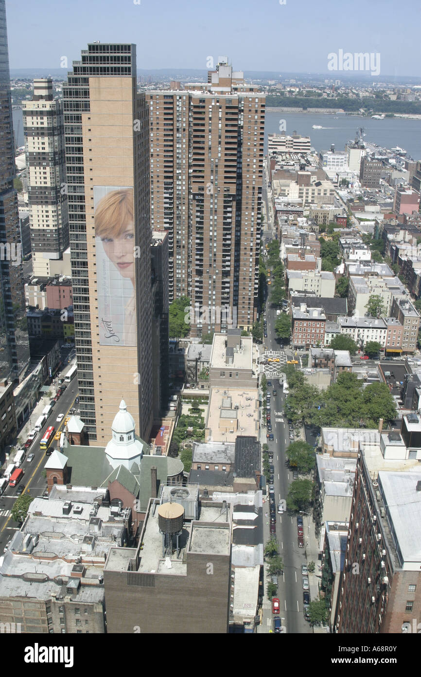 La ville de New York Vue de dessus Banque D'Images