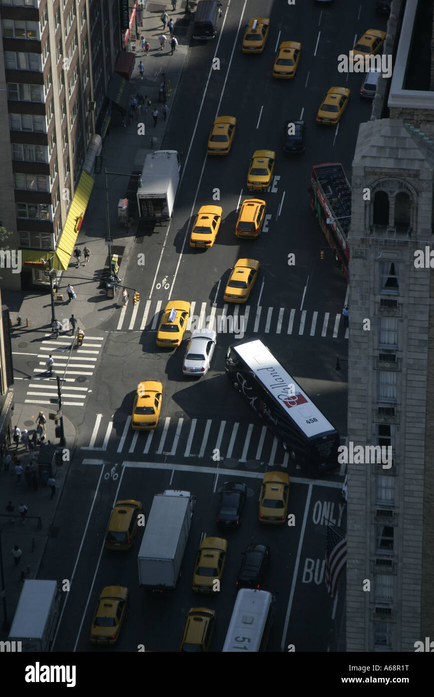 La circulation à New York Banque D'Images
