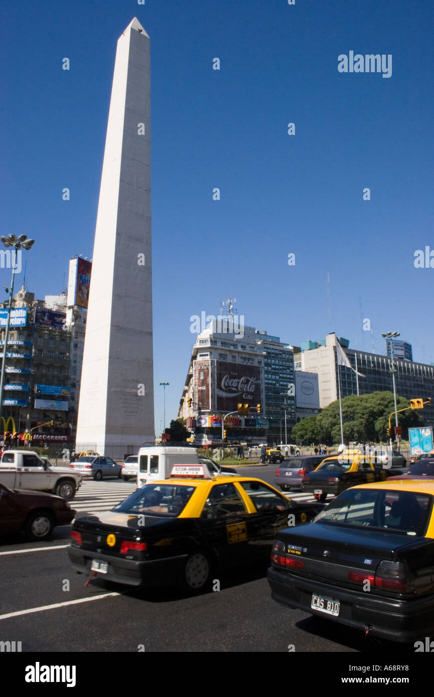 Buenos Aires Obelisco Banque D'Images