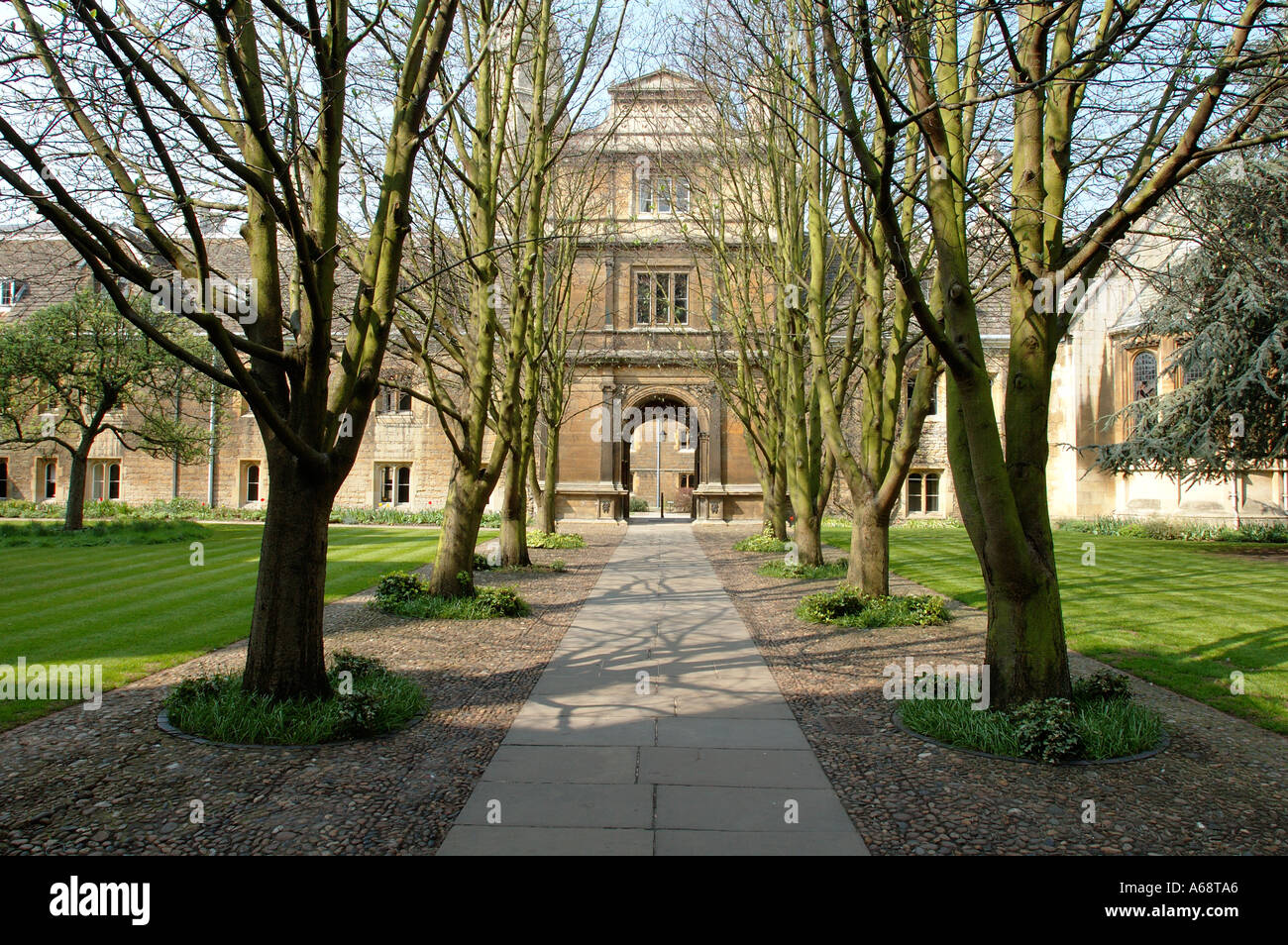 Porte de la vertu et de Tree Court Gonville et Caius College de Cambridge  en Angleterre Photo Stock - Alamy