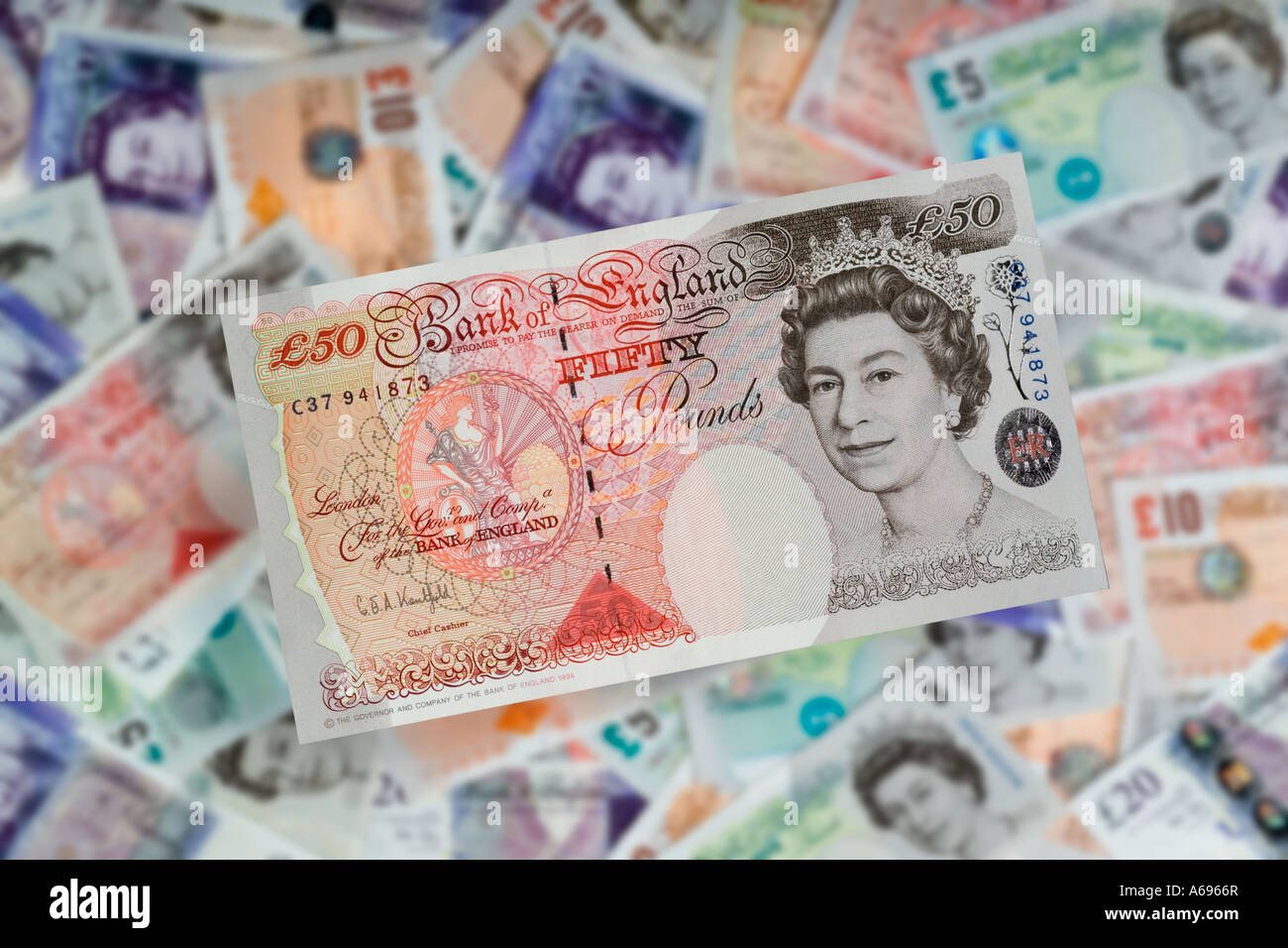 50 € British pound note 50 Banque D'Images