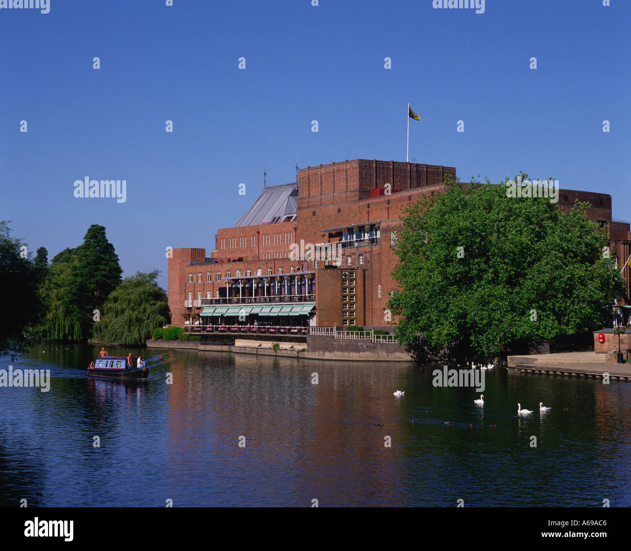 Royal Shakespeare Theatre de Stratford-upon-Avon Warwickshire Angleterre Banque D'Images