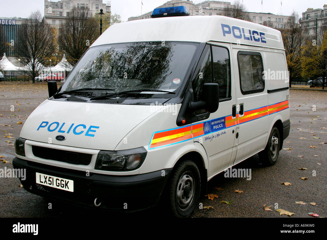 Voiture de police britannique London UK Banque D'Images