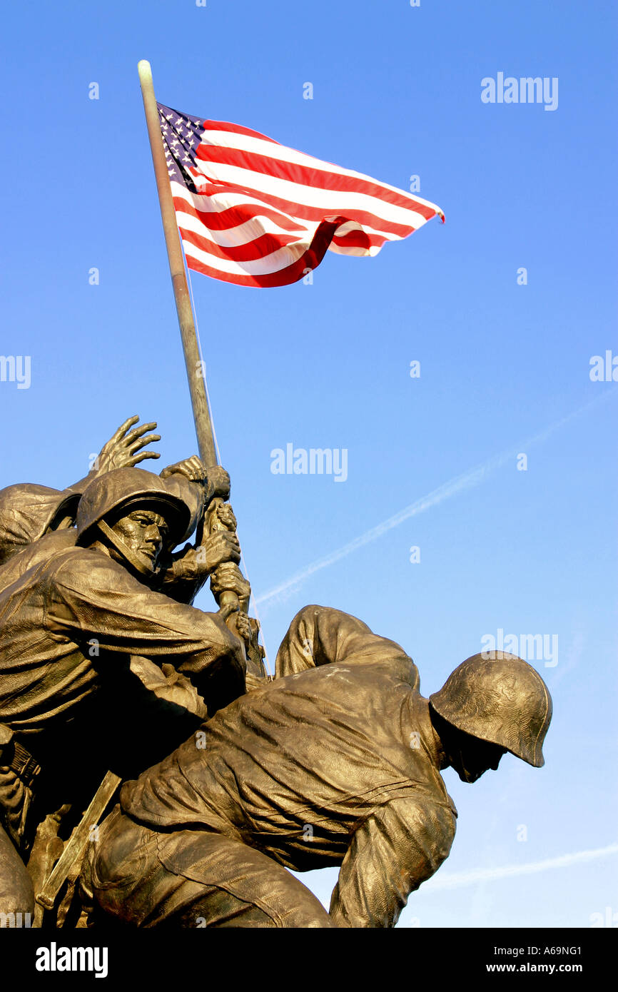Iwo Jima Memorial Statue Washington DC Banque D'Images