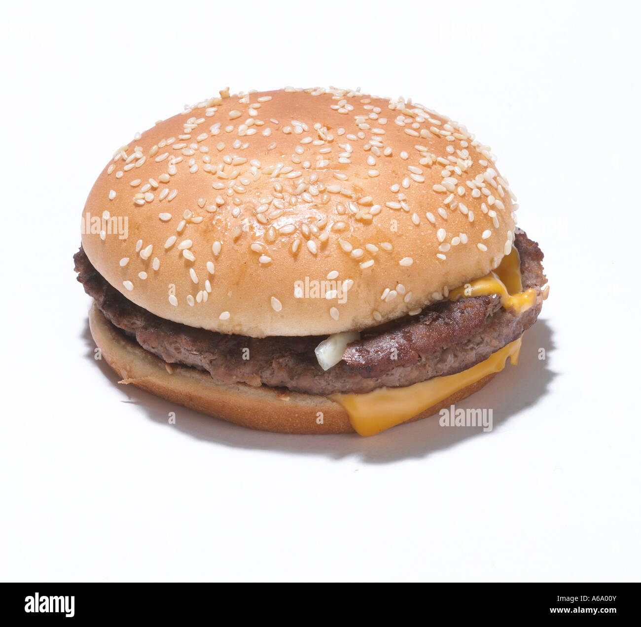 Hamburger au fromage Banque D'Images