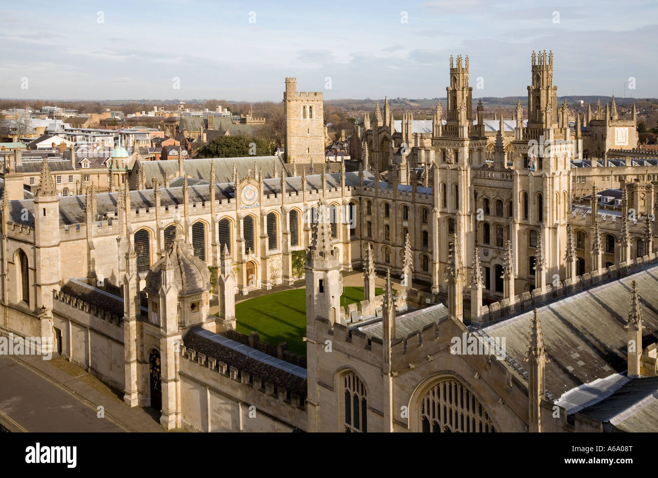 L'entrée de la rue Catte quad de l'All Souls College, Oxford, Angleterre, Royaume-Uni. Banque D'Images L'entrée de la rue Catte quad de l'All Souls College, Oxford, Angleterre, Royaume-Uni. Banque D'Images