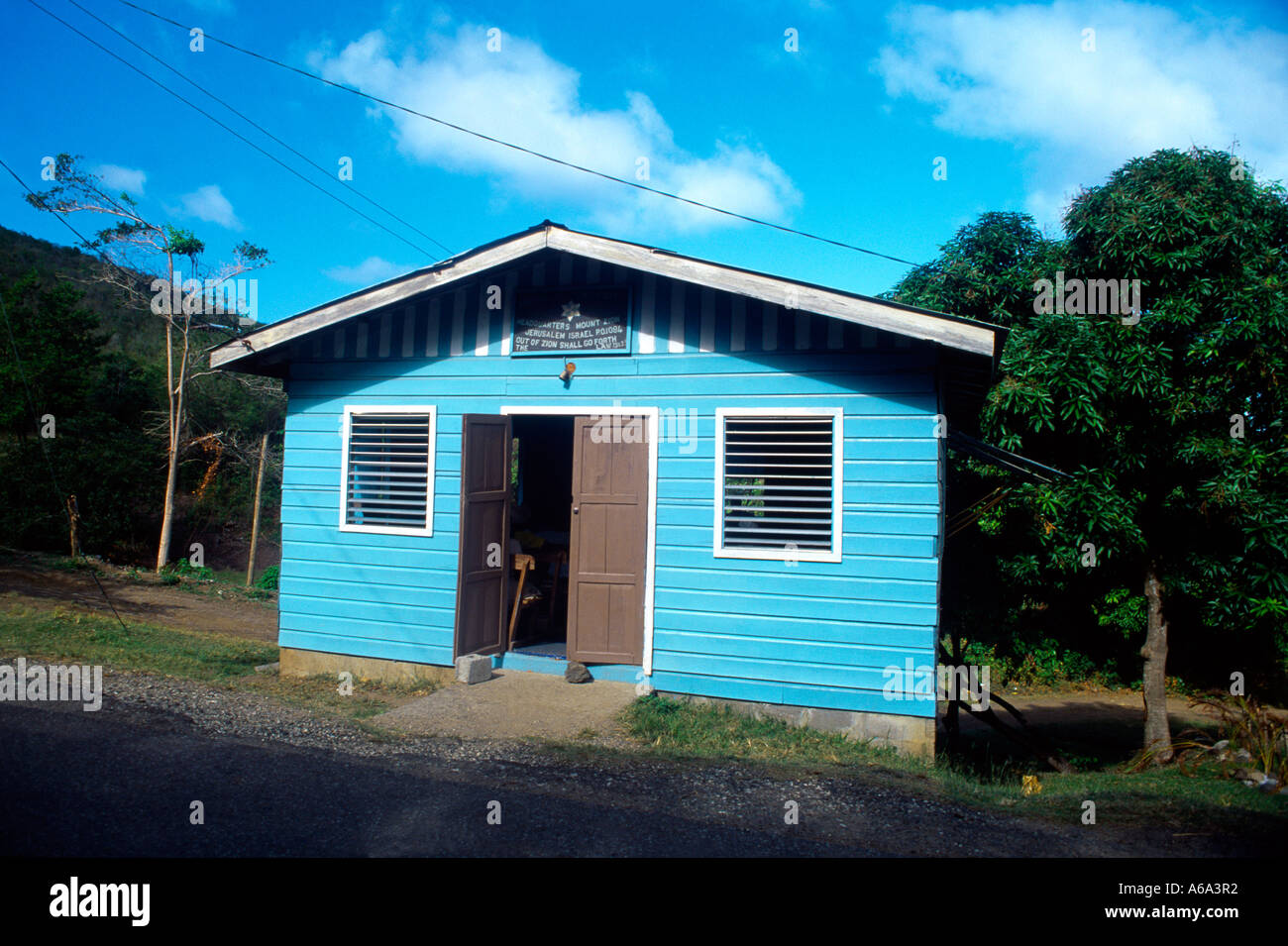 C Castries St Lucia Église de Dieu 7e jour sion Revival Banque D'Images