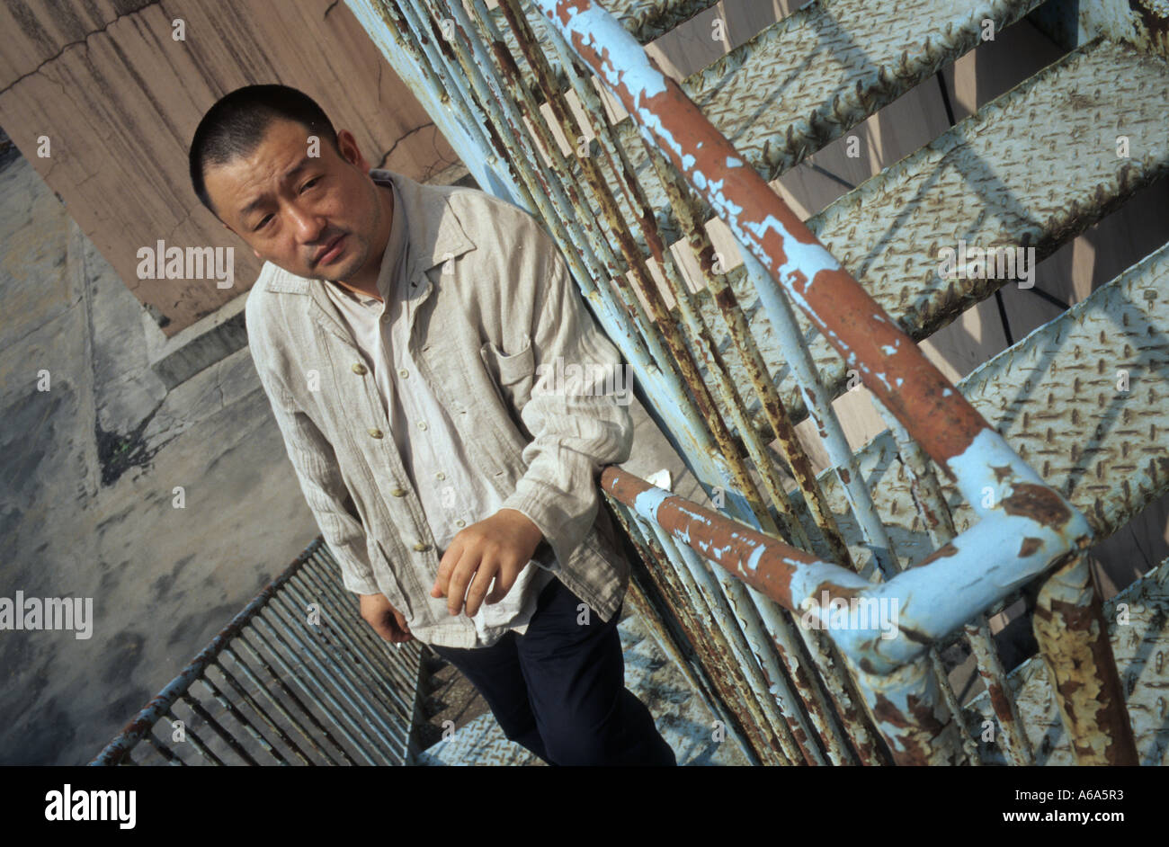 Wang Xiaoshuai, réalisateur chinois. 2005-05-13 Banque D'Images