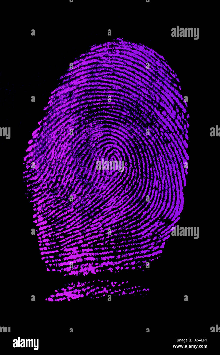 Empreinte digitale Banque D'Images