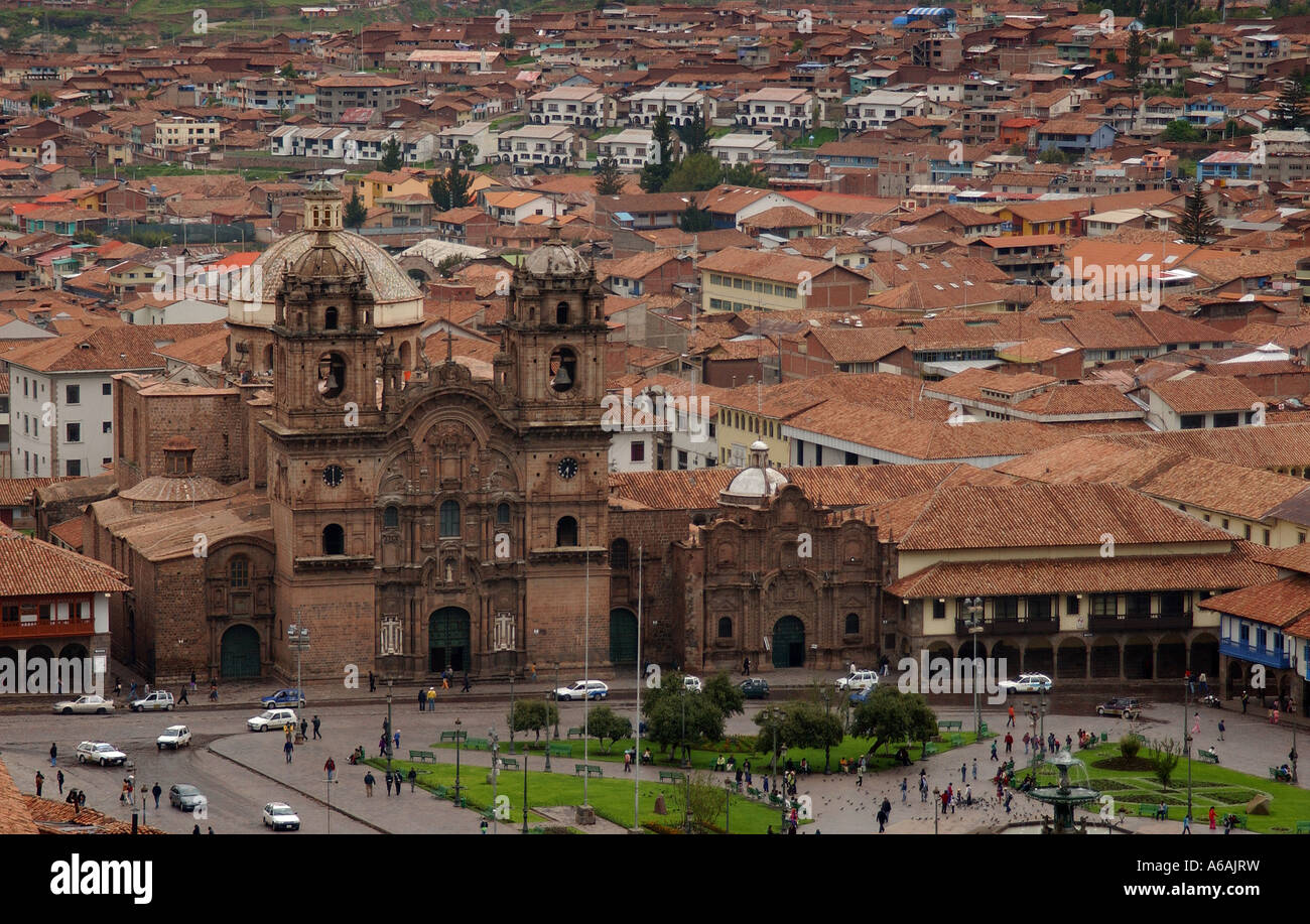 L'ancienne capitale inca Cusco au Pérou en Amérique du Sud. Banque D'Images