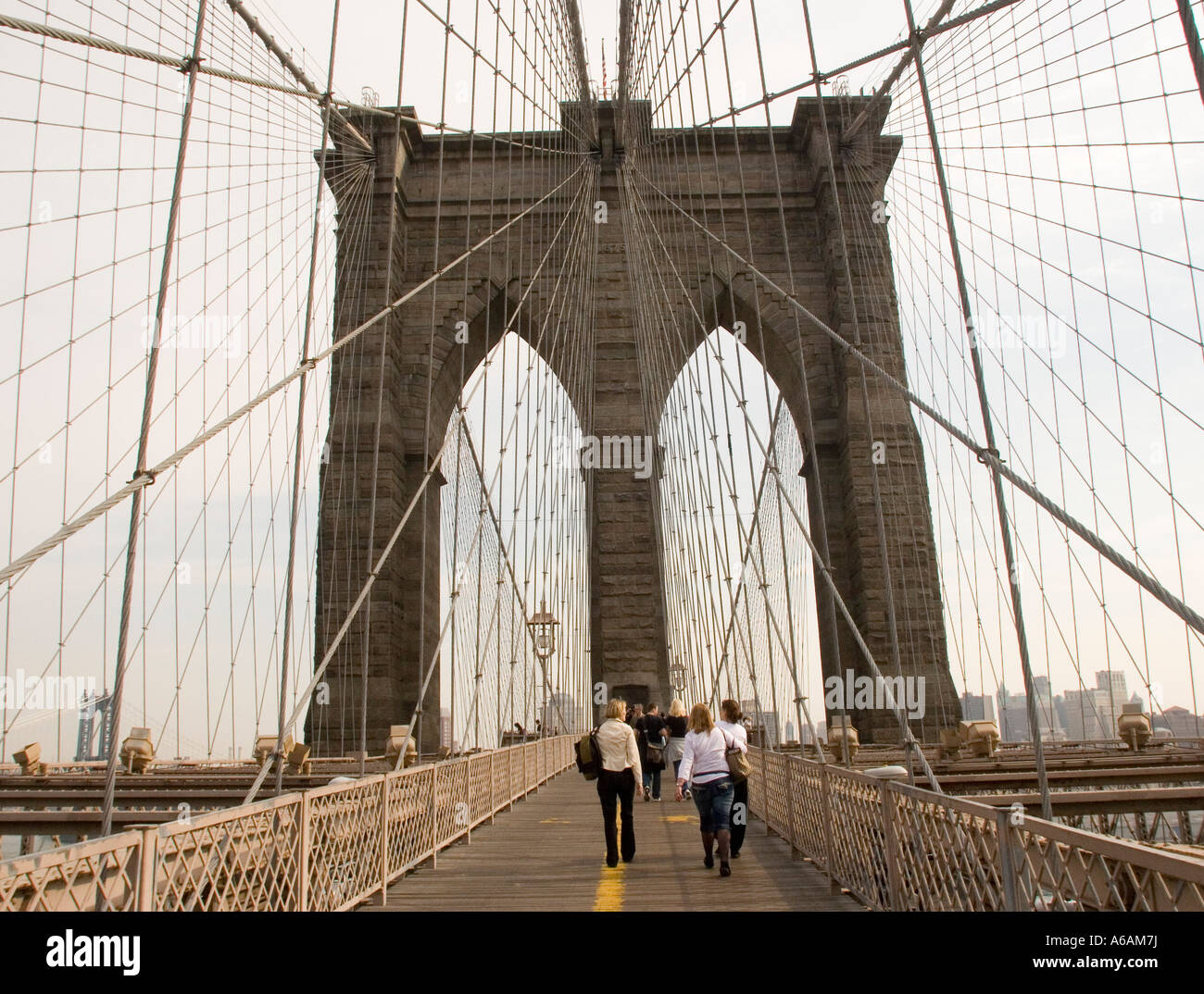 Pont de Brooklyn New York NYC NY USA Banque D'Images