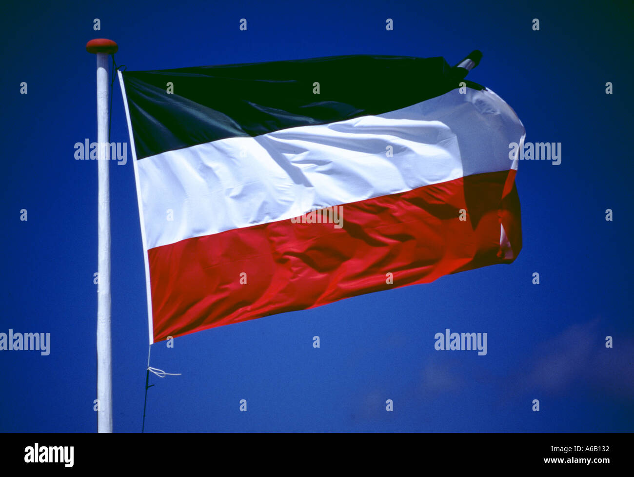 Pavillon traditionnel d'Iran Iran vert blanc rouge Banque D'Images