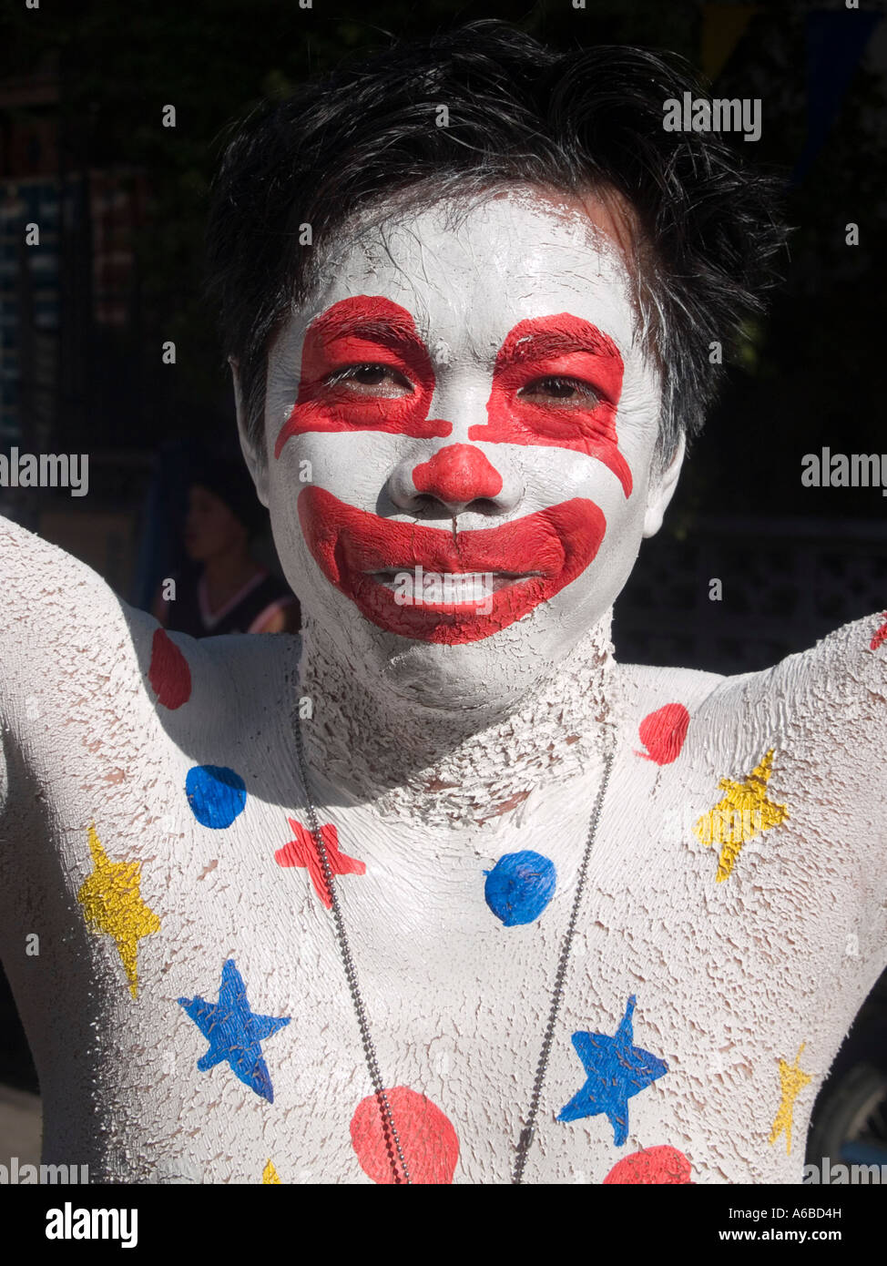 Ati clown Festival Atihan Philippines Kalibo Banque D'Images
