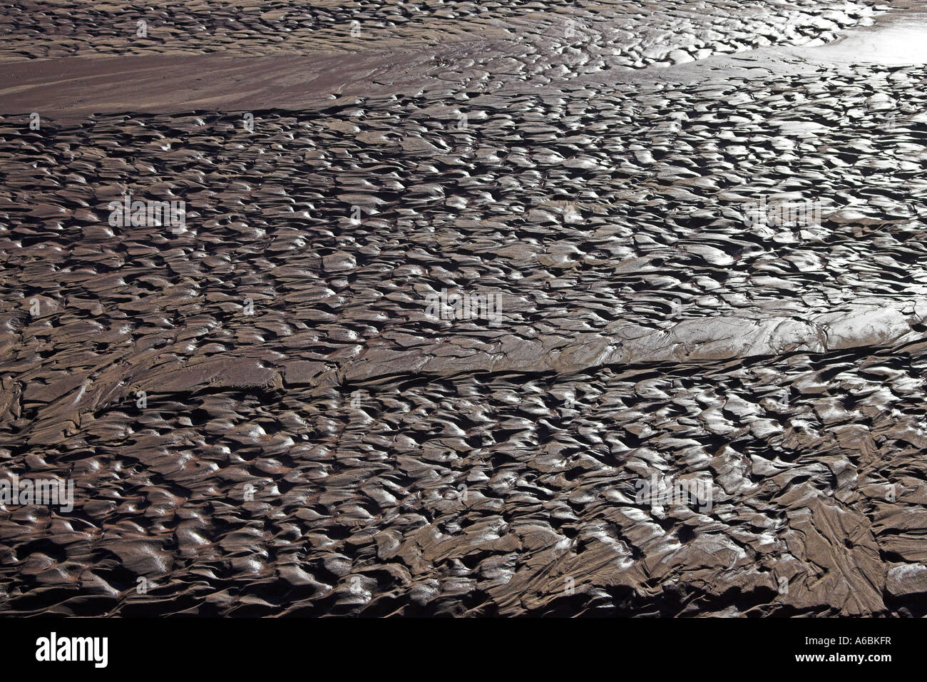 Rippled sand sur lit de rivière Canyon de Chelly National Monument Arizona USA Banque D'Images