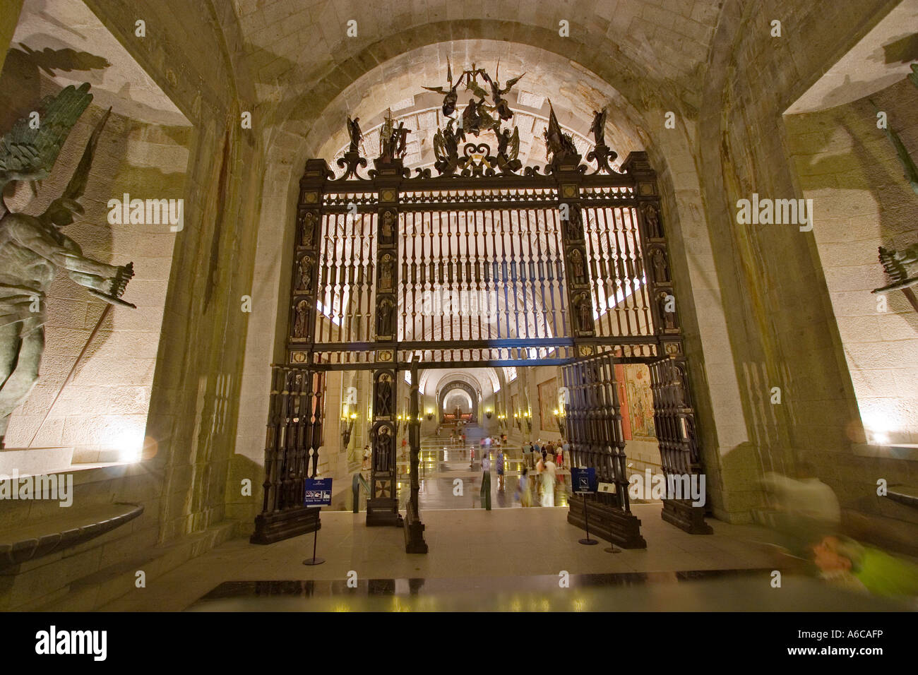 Basilique du monument de la vallée de l'caidos à san Lorenzo del Escorial madrid espagne Banque D'Images