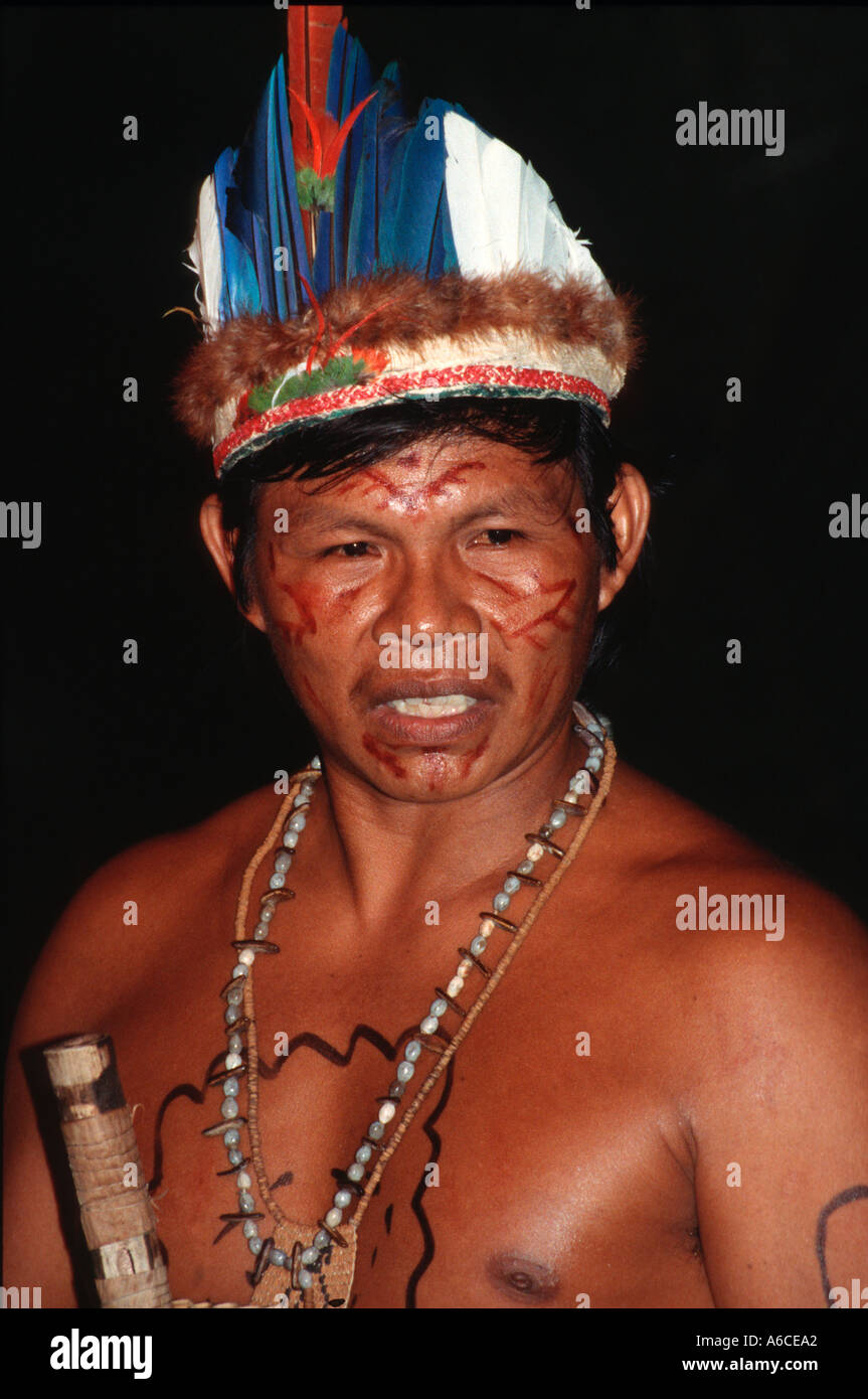 Cérémonie Tariano tribu indienne de Alto Rio Negro Amazon Brésil Etat Photo  Stock - Alamy