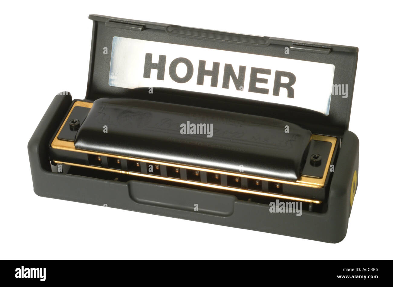 Hohner harmonica à bouche découpe découpe studio fond blanc décrochage knockout Banque D'Images