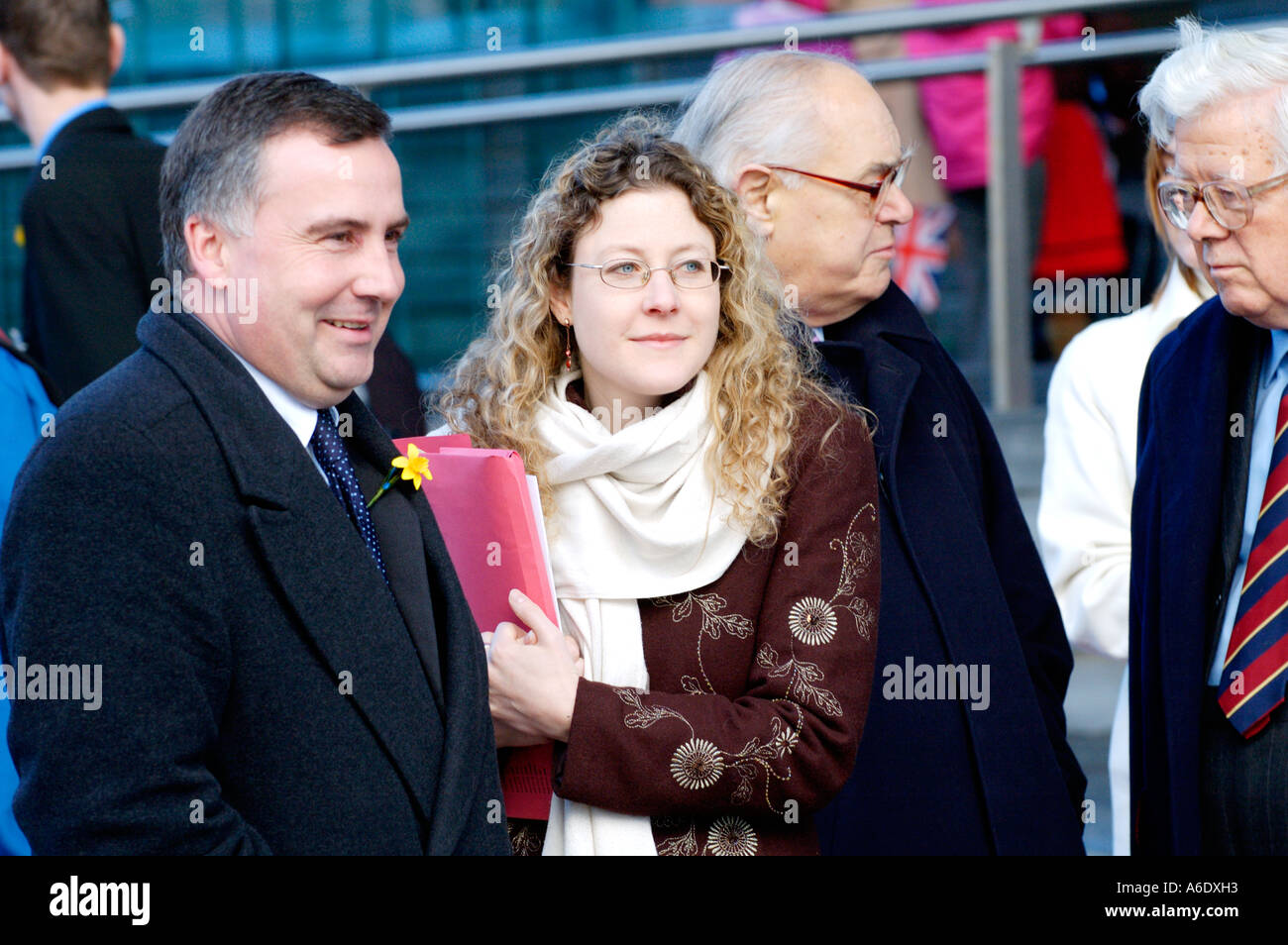 Libdem Jenny Willetts MP lors de l'ouverture de l'Assemblée nationale du Pays de Galles Senedd Cardiff Bay South Wales UK Banque D'Images