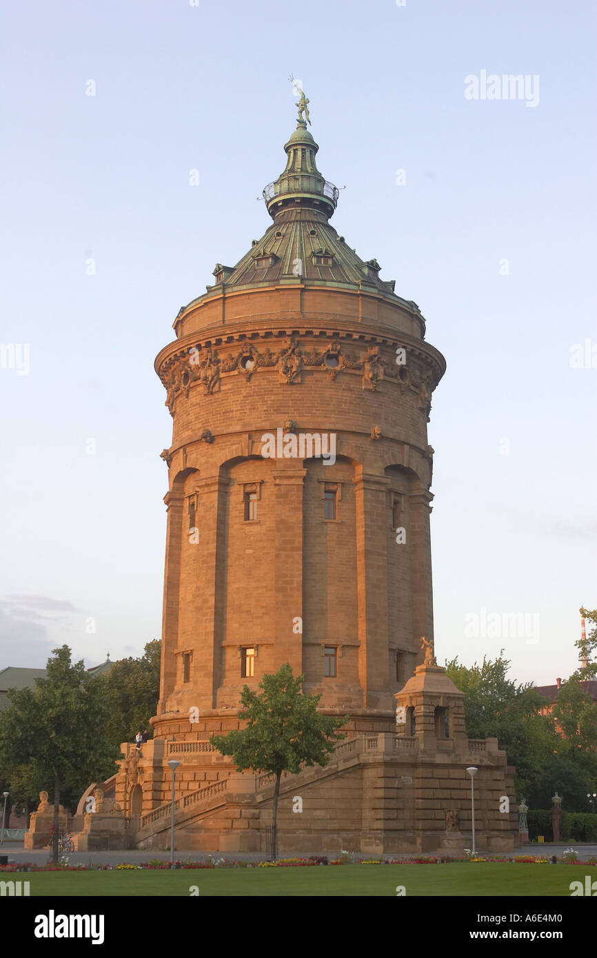 08.06.2005, Mannheim, DEU, tour d'eau, monument de Mannheim Banque D'Images