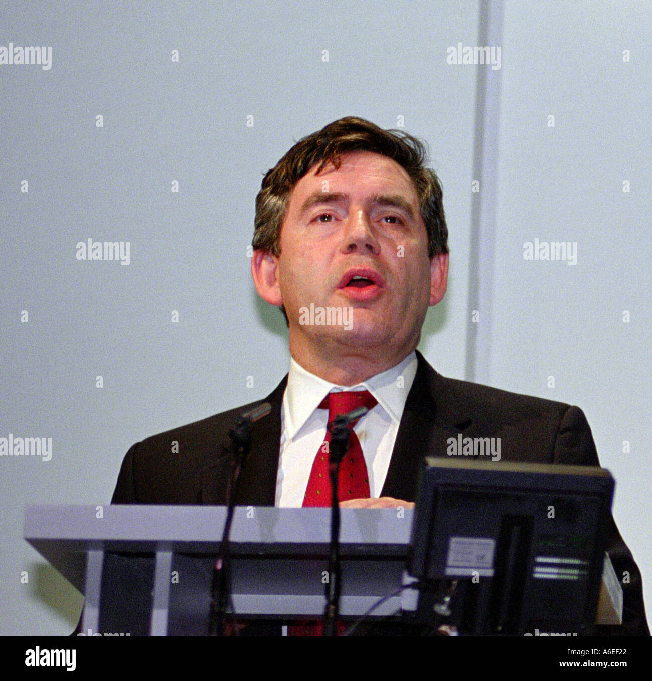 Gordon Brown, Chancelier de l'Échiquier du Royaume-Uni Banque D'Images