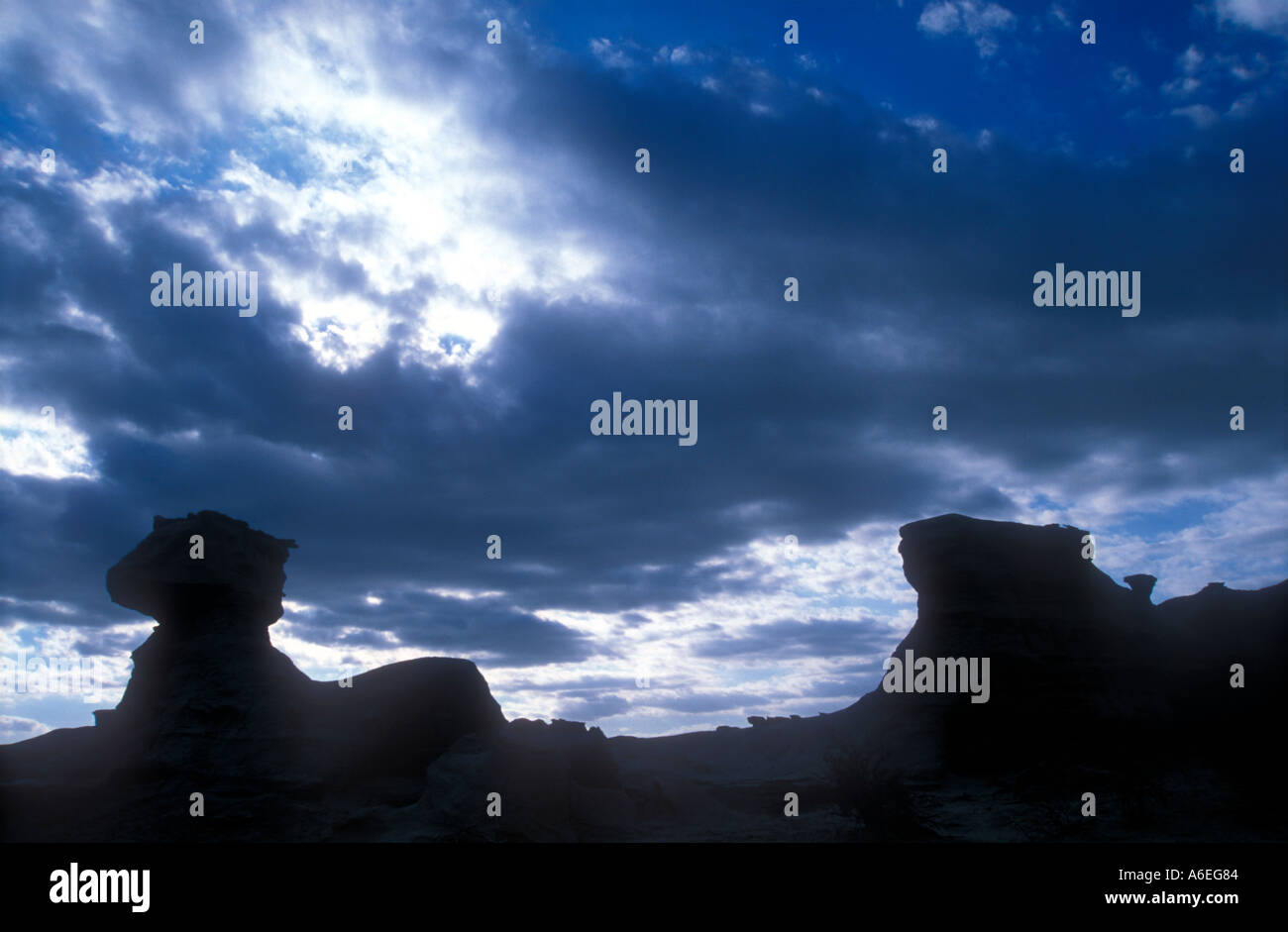 Le parc Ischigualasto à l'ouest de l'Argentine Banque D'Images