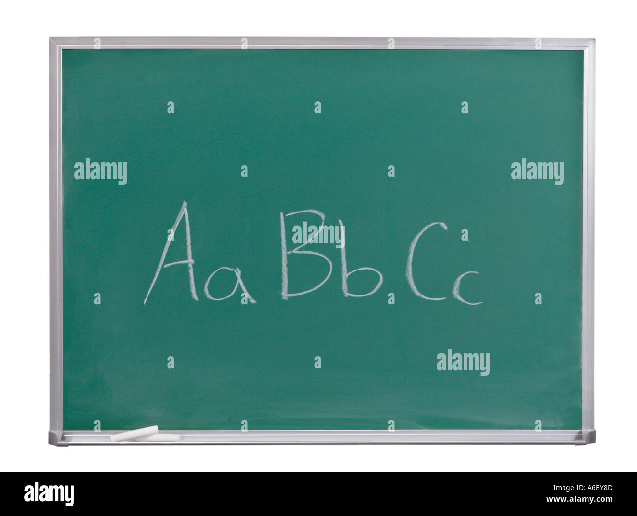 Aa bb cc written on chalkboard Banque D'Images