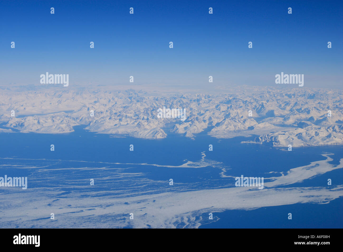 Le Groenland d'en haut Banque D'Images