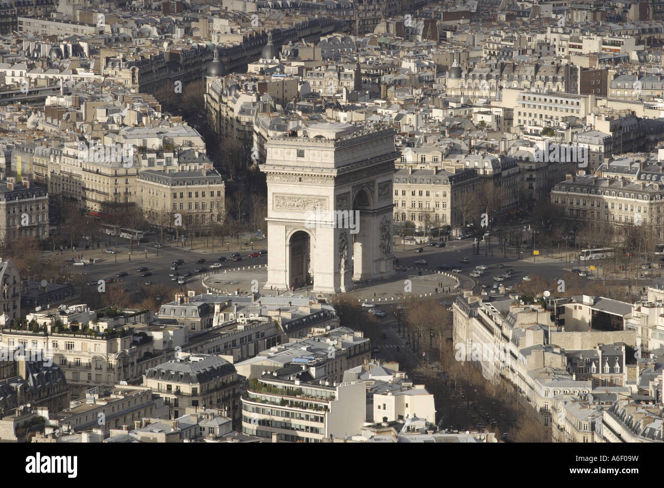 Paris Arc de Triomphe Banque D'Images