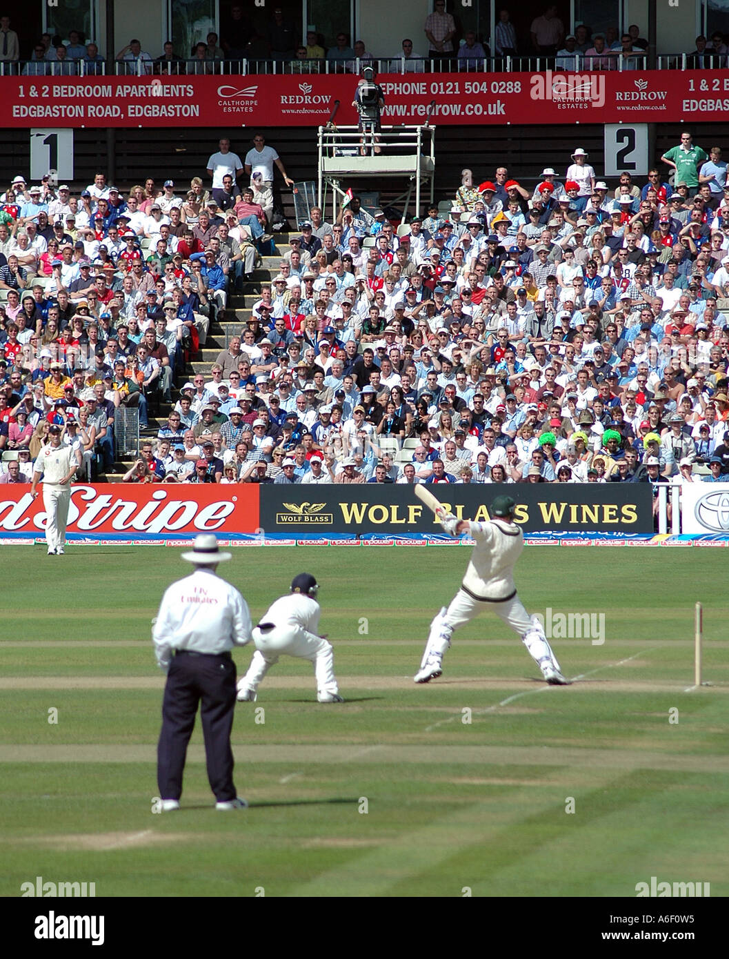 Match de cricket de l'Angleterre contre l'Australie le terrain de cricket d'Edgbaston Birmingham Banque D'Images