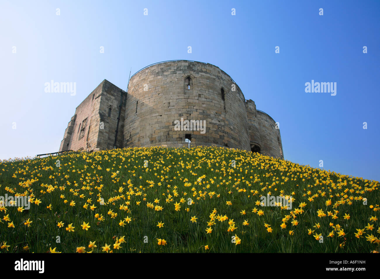 Clifford s Tower York North Yorkshire Angleterre Banque D'Images