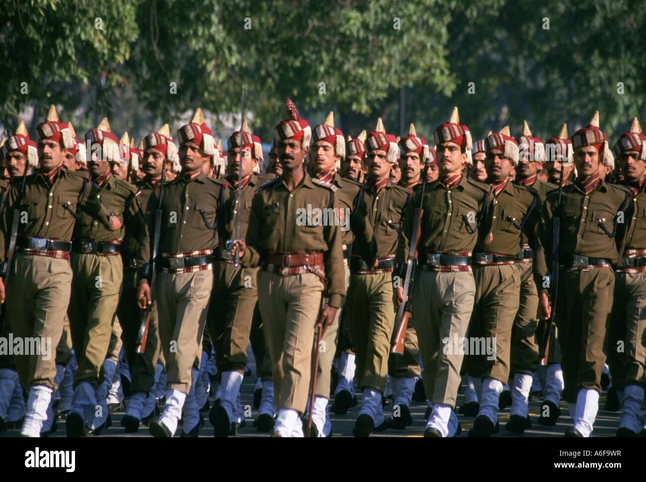 Défilé de l'Armée de New Delhi Inde Banque D'Images