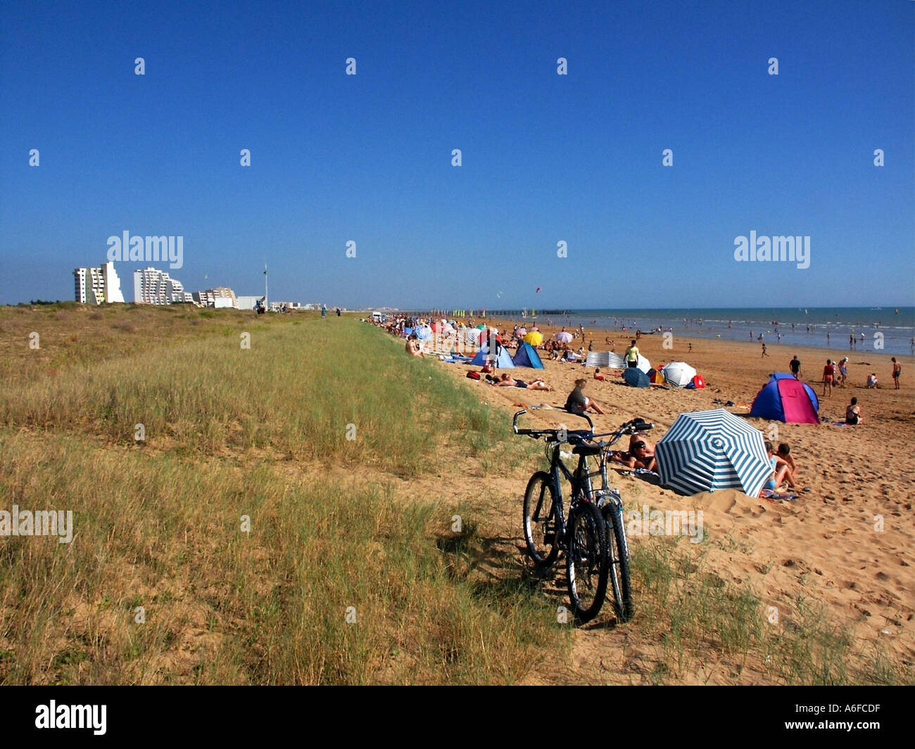 Plage st jean de monts vendee france Banque D'Images