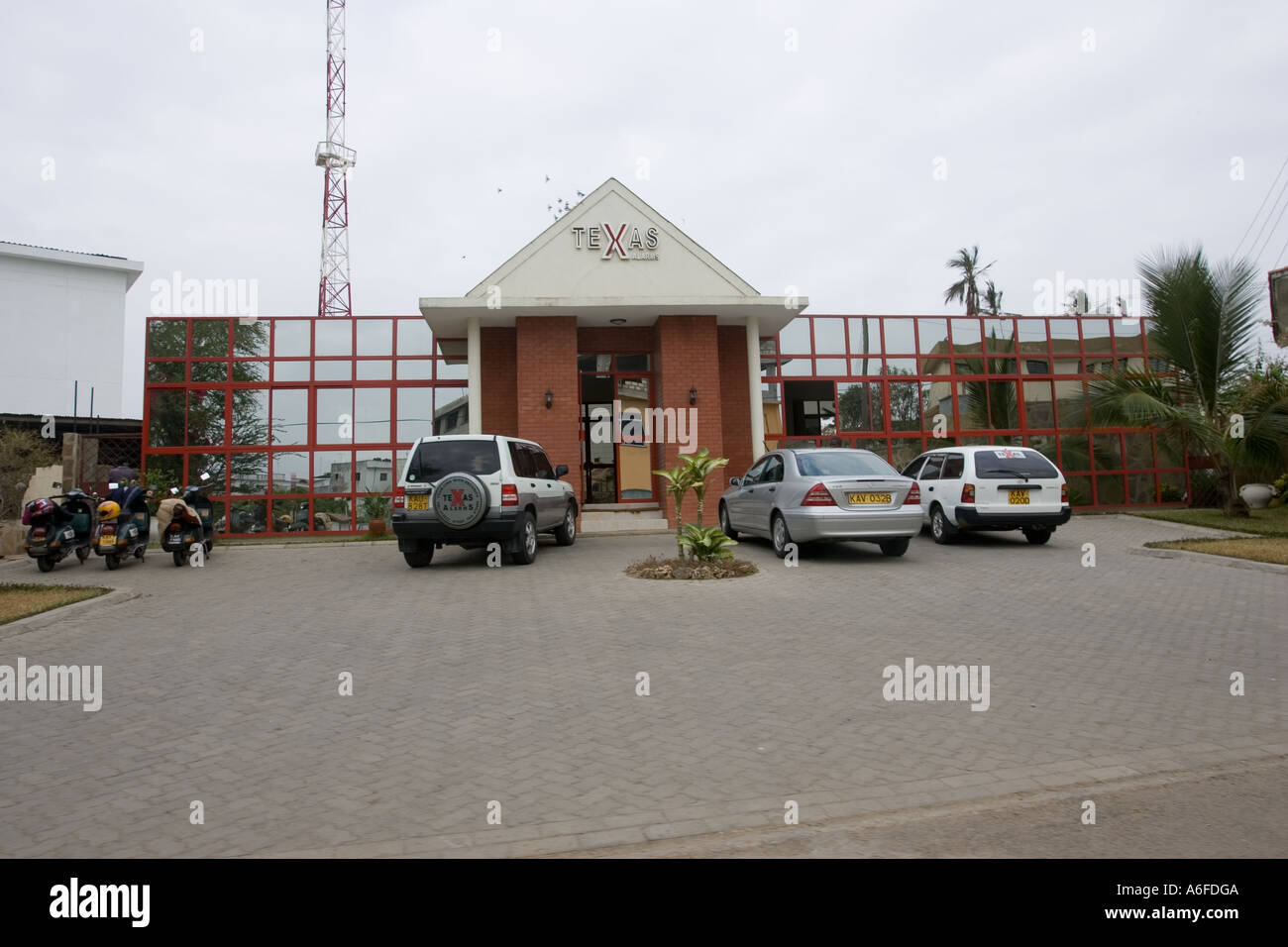 Les alarmes du Texas qui fournit de l'administration centrale des gardes de sécurité pour les propriétés de Mombasa est du Kenya Banque D'Images