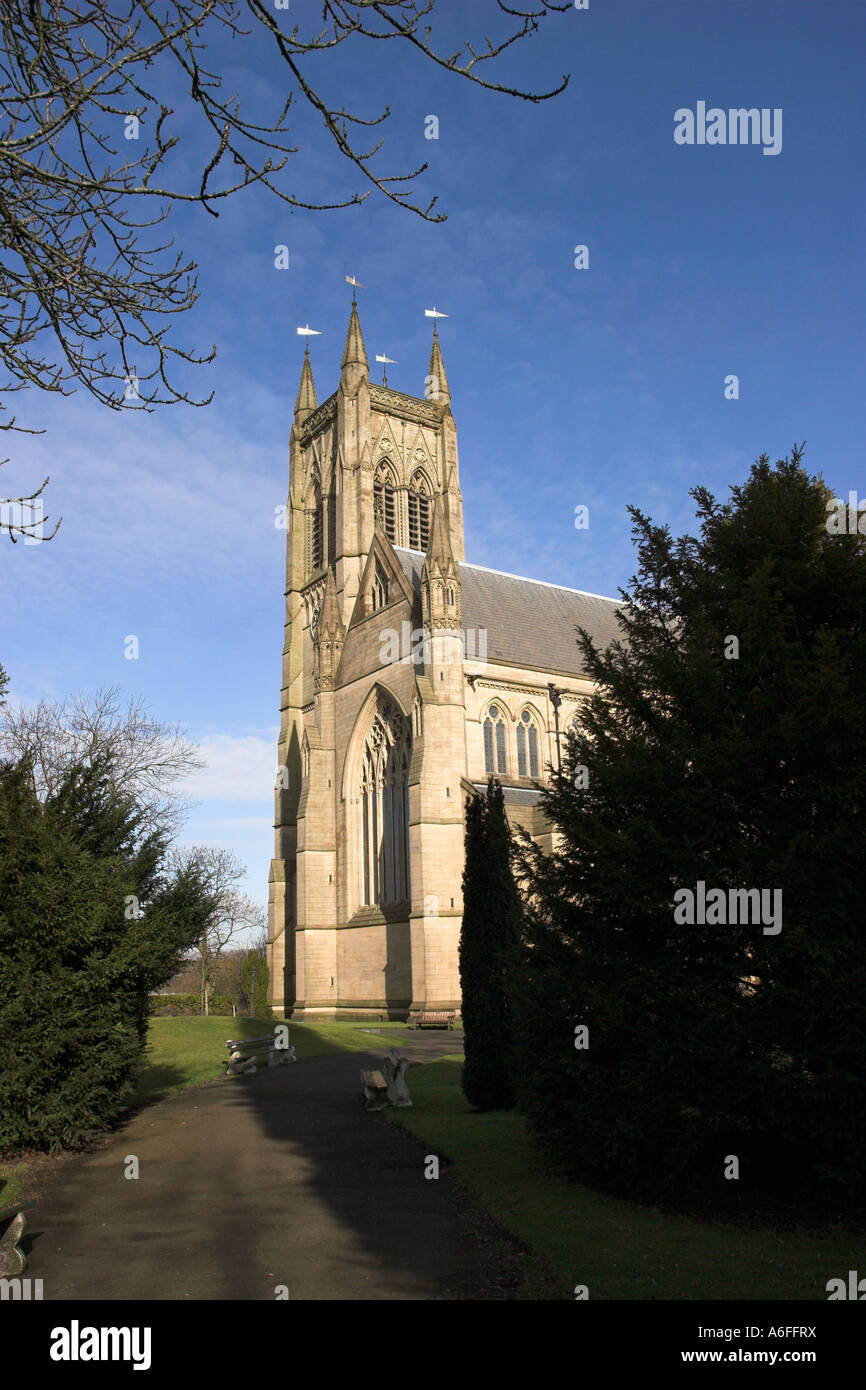 L'église paroissiale de Bolton connu officiellement sous le nom de St Peter Bolton le Moors Banque D'Images