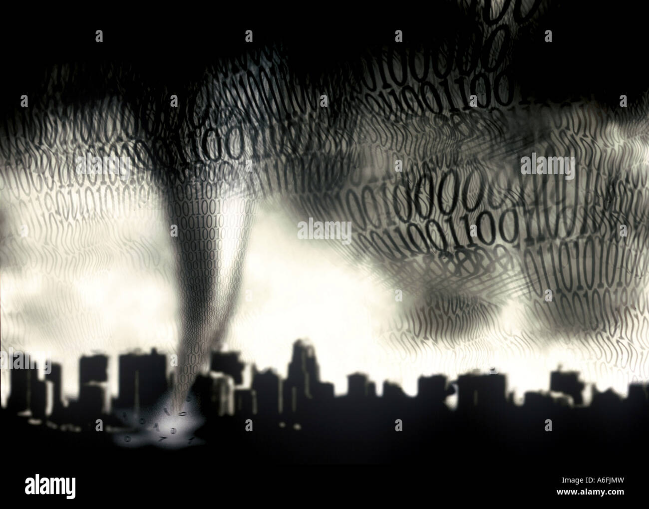 Toronado Digital Storm Banque D'Images