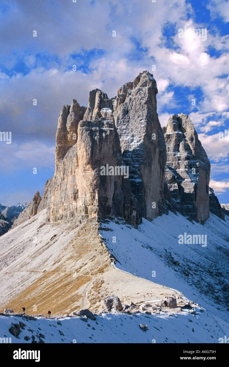 Tre Cime di Lavaredo, Italie, Dolomites, Suedtirol Banque D'Images