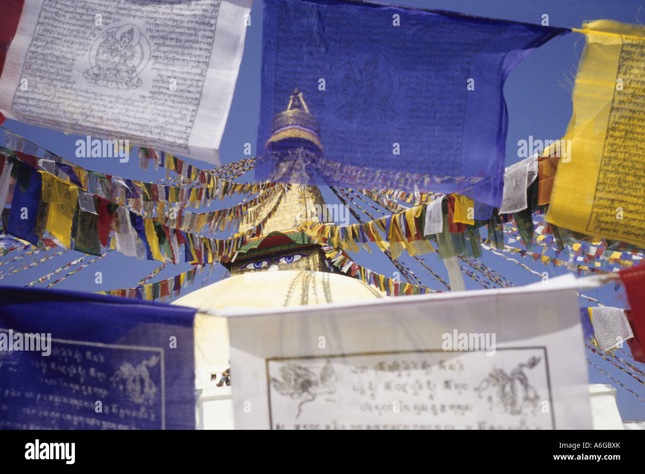 Stupa de bodnath, Népal, Katmandou Banque D'Images