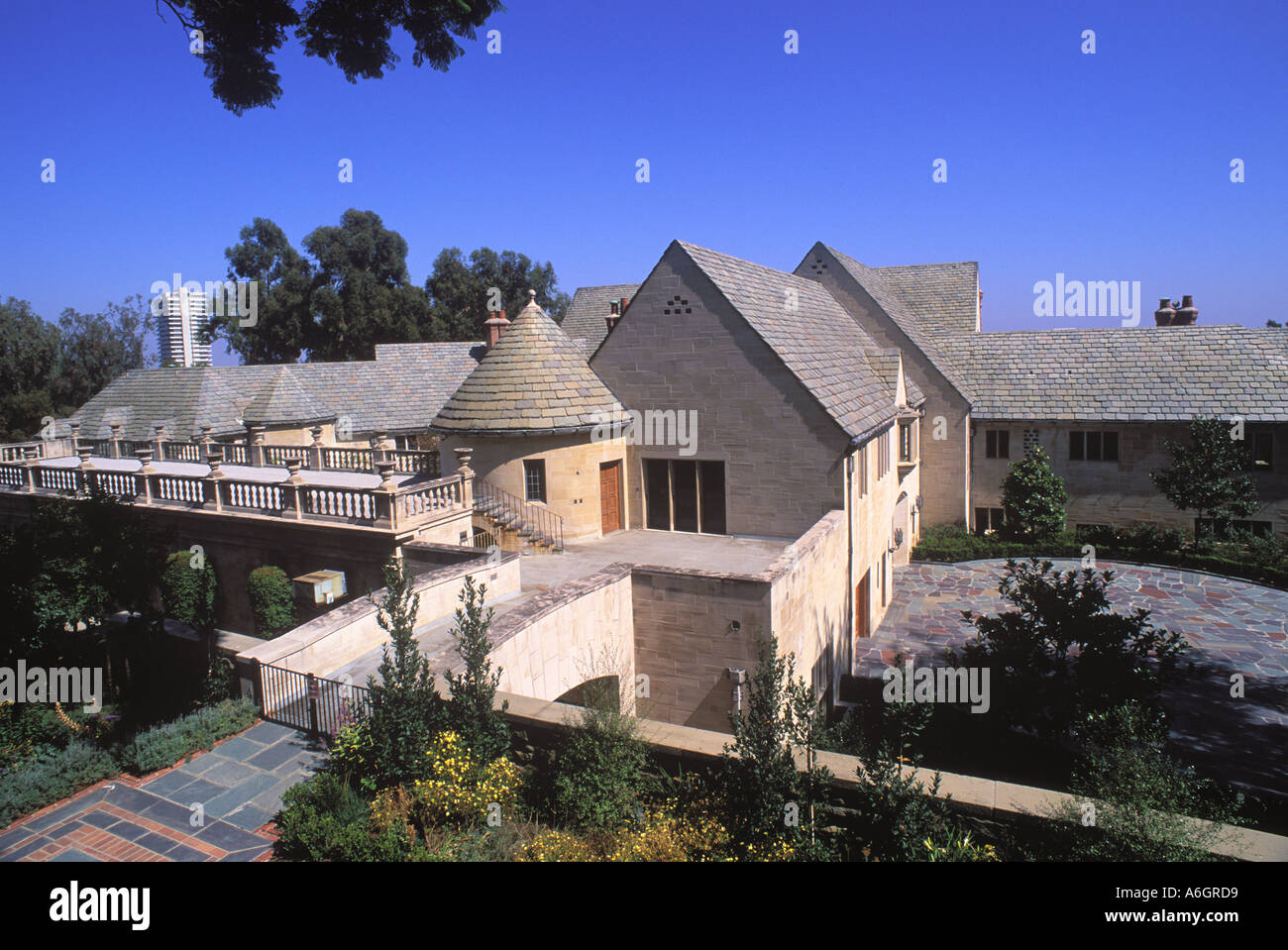 Greystone Mansion Greystone Park Beverly Hills Los Angeles Californie LA Banque D'Images