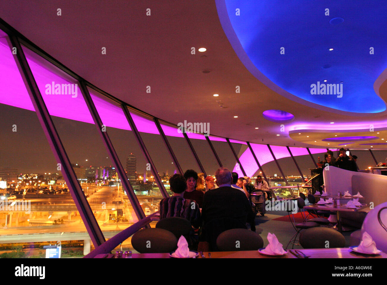 Rencontrez des Restaurant de l'aéroport de Los Angeles LA CALIFORNIE Banque D'Images