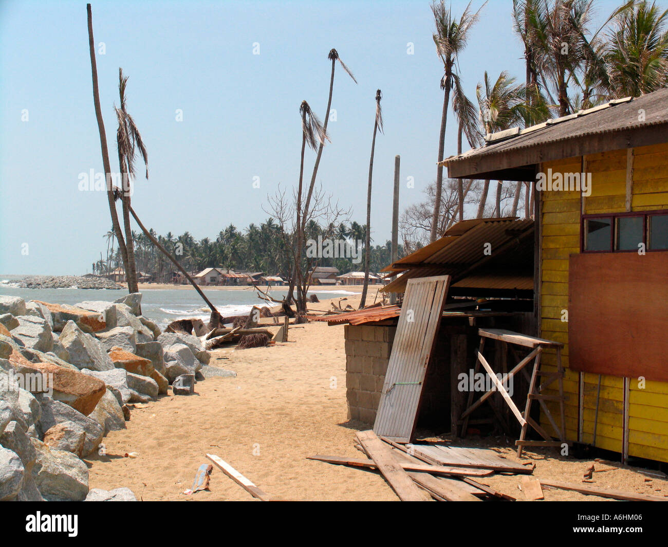 Pantai Dasar Malaisie Sabak beach scene de 1941 la seconde guerre mondiale, l'invasion japonaise Banque D'Images